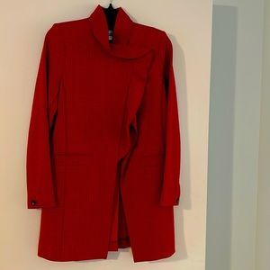 CAbi Ruffle Colar Ponte Jacket